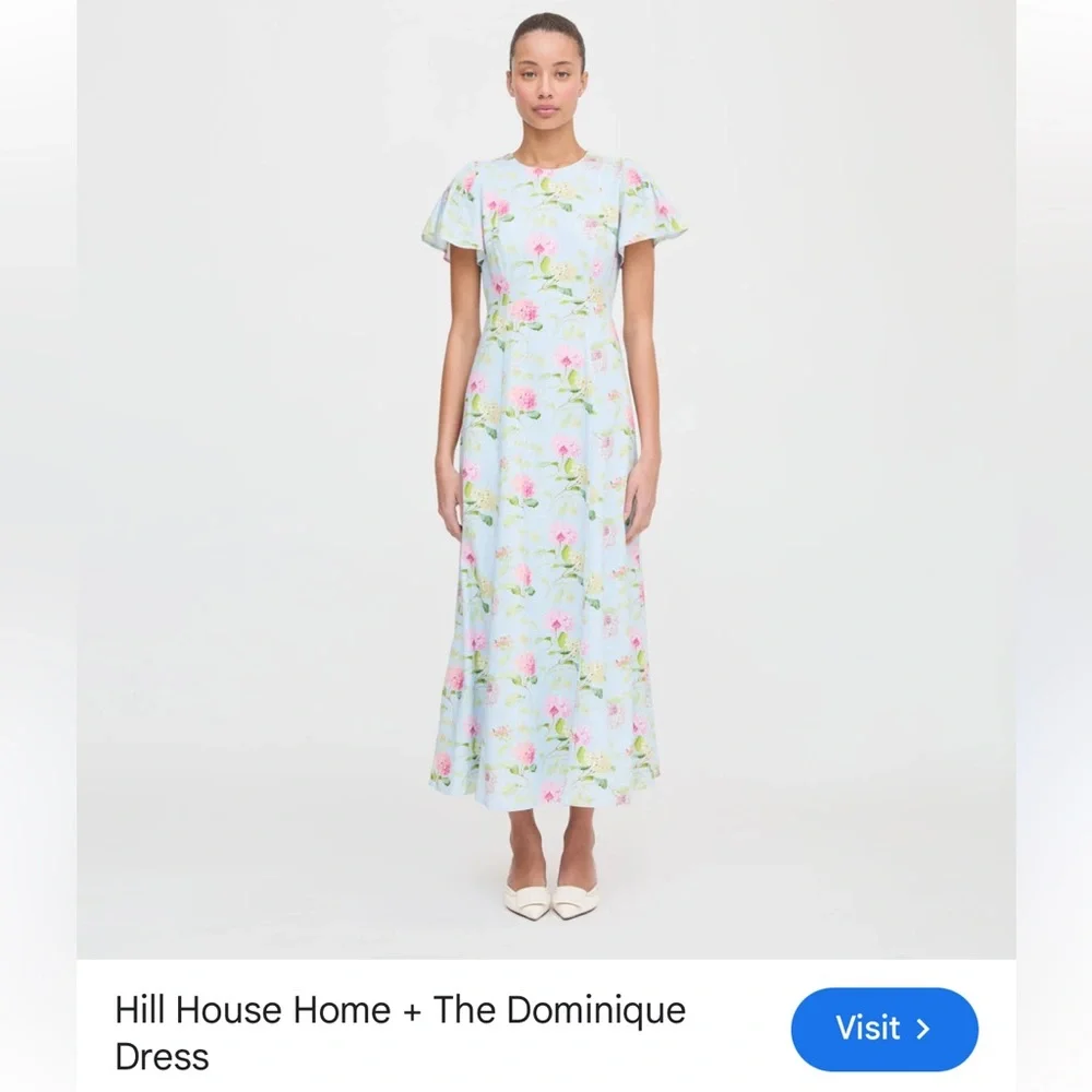 Hill House Floral Dress nwt xs dominique - Picture 1 of 3